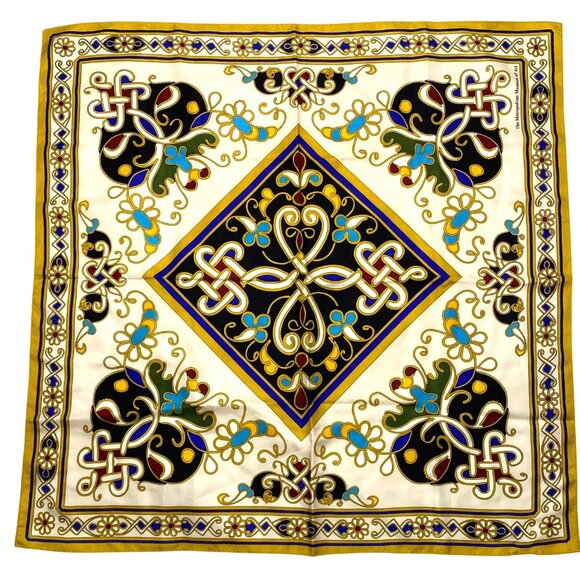 Metropolitan Museum Of Art MMOA Silk Scarf Celtic Knot Design Multicolor - Picture 2 of 9